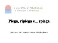 Piega, ripiega e... spiega