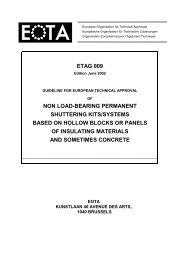 ETAG 009 NON LOAD-BEARING PERMANENT SHUTTERING KITS ...