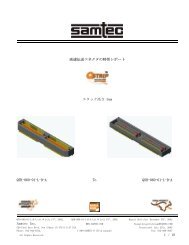 Samtec Inc. 1 / 18 高速伝送コネクタの特性レポート スタック高さ 5mm ...