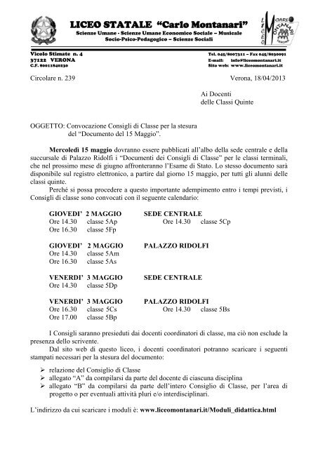 LICEO PEDAGOGICO e DELLE SCIENZE SOCIALI - Liceo Statale C ...