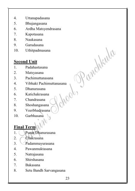 Syllabus 2013 â 14 Class 6