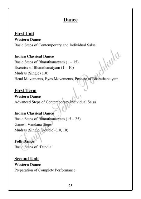 Syllabus 2013 â 14 Class 6