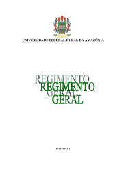 Regimento Interno da Universidade - UFRA