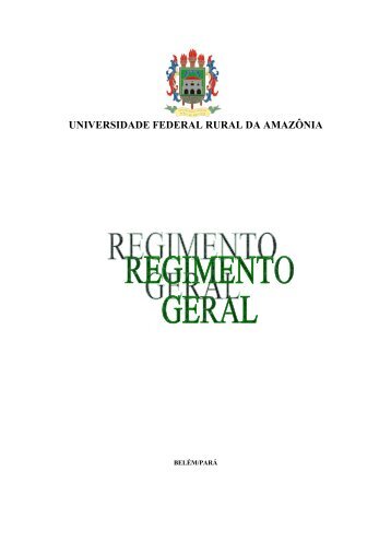 Regimento Interno da Universidade - UFRA