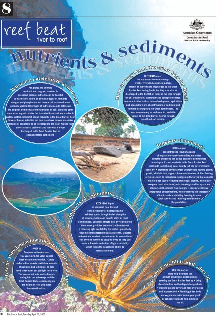 2005 Reef Beat posters 1-8 in Cairns Post.pdf - Great Barrier Reef ...