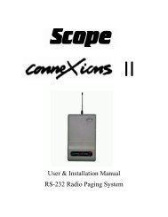 User & Installation Manual RS-232 Radio Paging ... - Comp Page