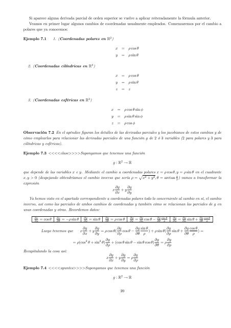 Tema 11: CÃ¡lculo diferencial de funciones de varias variables I