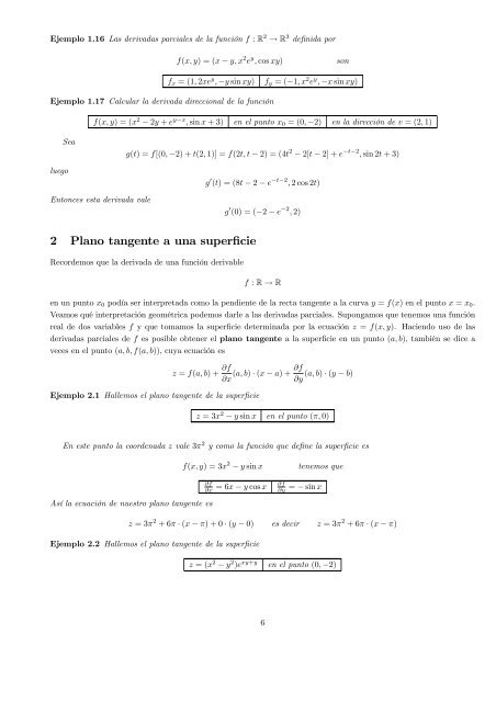 Tema 11: CÃ¡lculo diferencial de funciones de varias variables I