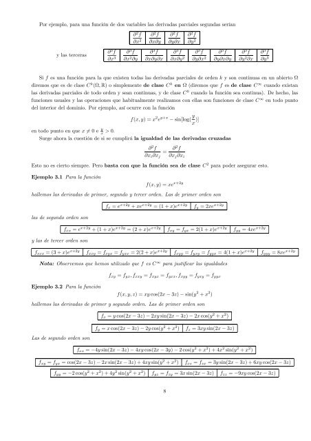 Tema 11: Cálculo diferencial de funciones de varias variables I