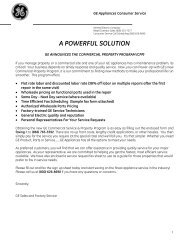 A POWERFUL SOLUTION - GE Appliances