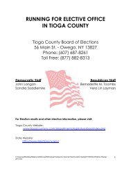 Petition Packet and Signature Requirements (PDF) - Tioga County