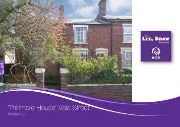 'Thirlmere House' Vale Street - Lee Shaw Partnership