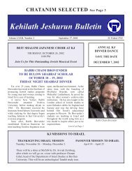 October 2002 - Congregation Kehilath Jeshurun