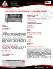 empacadora horizontal hffs h303 para sachet [22501004] 2 - Citalsa