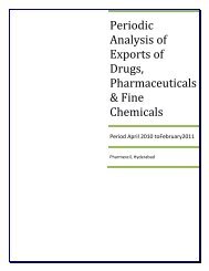 Periodic Analysis of Exports of Drugs, Pharmaceuticals & Fine ...