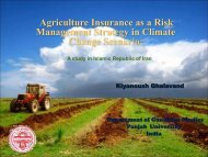 Agriculture Insurance in India: A Study of Jammu and Kashmir