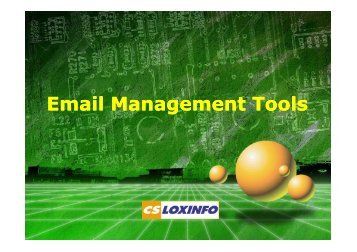 Email Management Tools - CS LoxInfo