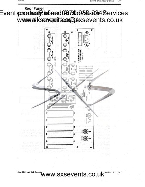 Sound - Akai DR8 Manual - SXS Events