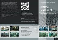 Museum's leaflet - National Museum of Natural History, Sofia ...