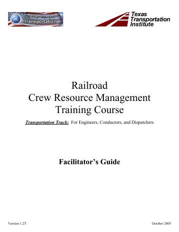 Railroad Crew Resource Management Training Course