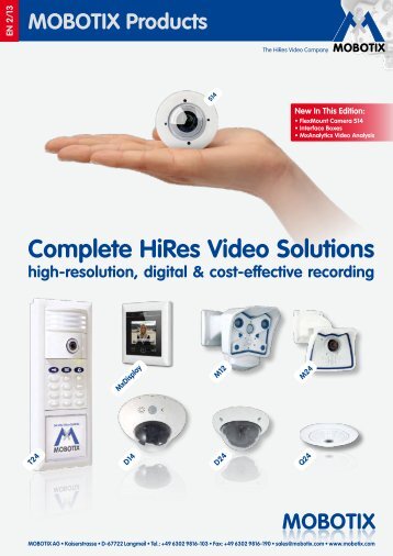 Complete HiRes Video Solutions - Mobotix