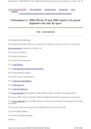 Ordonnance - Société Française de Médecine du Sport