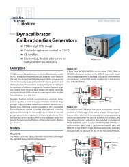 Dynacalibrator Calibration Gas Generators - Valco Instrument ...