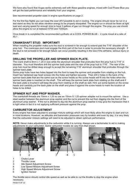 OPERATING INSTRUCTIONS - RC World