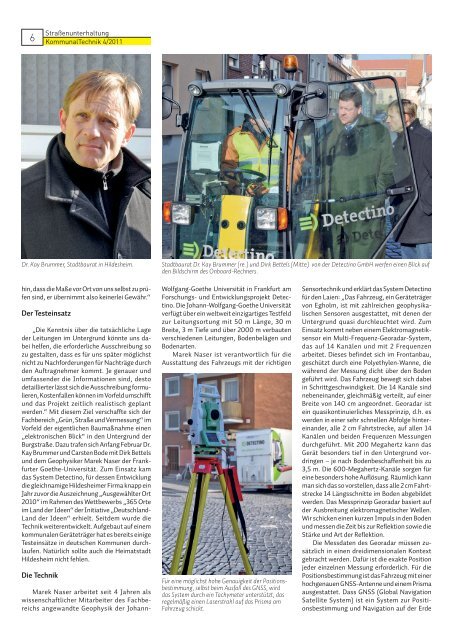 In dieser Ausgabe: - Detectino