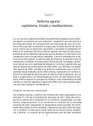 Reforma agraria: capitalismo, Estado y neoliberalismo - Red ...