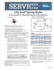 Life Seal Service Bulletin - CBS Parts Ltd.