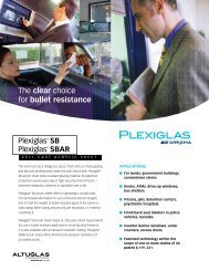 Plexiglas ® SB and SBAR - Plexiglas.com