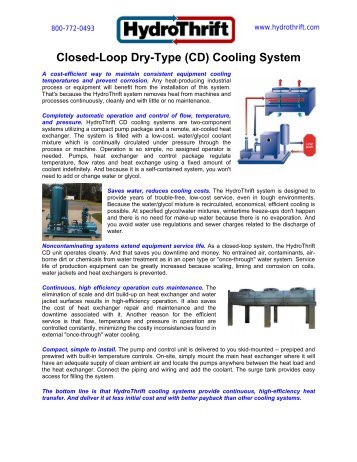 Closed-Loop Dry-Type (CD) Cooling System - INSCO Group