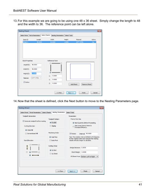 Nesting Manual - BobCAD-CAM