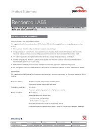 Renderoc LA55 Method Statement - Parchem