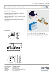 RADA MONO-CONTROL SYSTEM MC120 - Plumb Traders