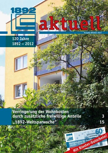 1892-Weltsparwoche - Berliner Bau- und Wohnungsgenossenschaft ...