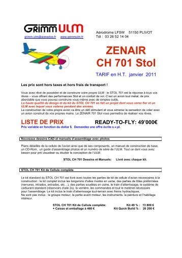 ZENAIR CH 701 Stol