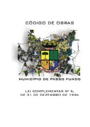 CÃ³digo de Obras - Prefeitura Municipal de Passo Fundo