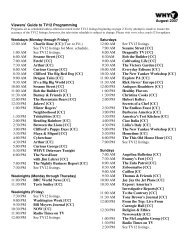 August 2007 Viewers' Guide to TV12 Programming 12:00 ... - WHYY