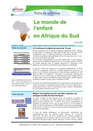 Le marchÃ© de l'enfant en Afrique du Sud