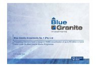 Blue Granite Investments No. 1 - Standard Bank - Investor Relations