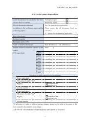 JCM Credits Issuance Request Form List of documents to be ...