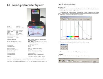 GL Gem Spectrometer System