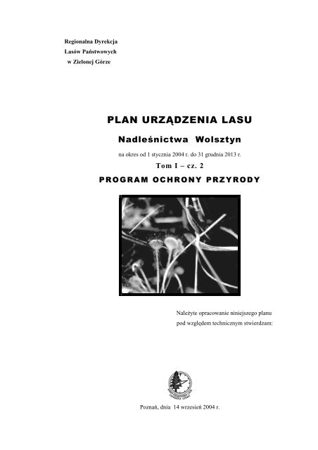 plan urzÄdzenia lasu - PaÅstwowe Gospodarstwo LeÅne LASY ...