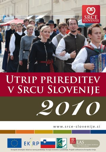 Utrip prireditev v Srcu Slovenije - Razvojni center Srca Slovenije
