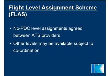 RVSM - Flight Level Assignment Scheme (FLAS)