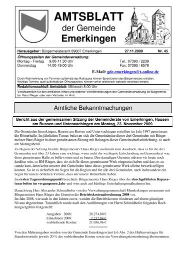 jugendmusikschule raum munderkingen - Gemeinde Emerkingen