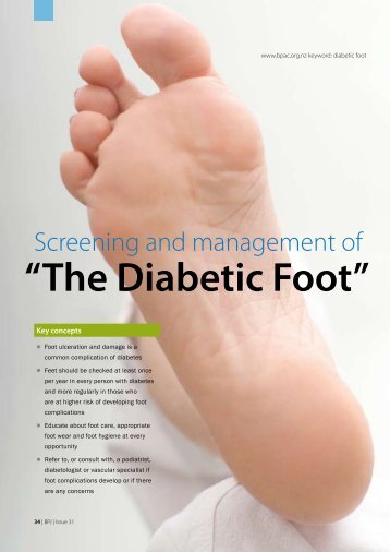 Screening And Management Of âThe Diabetic Footâ - Bpac.org.nz