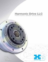 General Catalog - Harmonic Drive LLC
